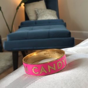Kate Spade hot pink/gold “Arm Candy” bangle